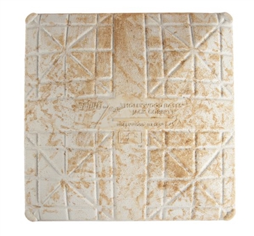 Ichiros Career 4000th Hit Game Used New York Yankees Second Base  From 8-21-13 Game vs Blue Jays (MLB Auth)